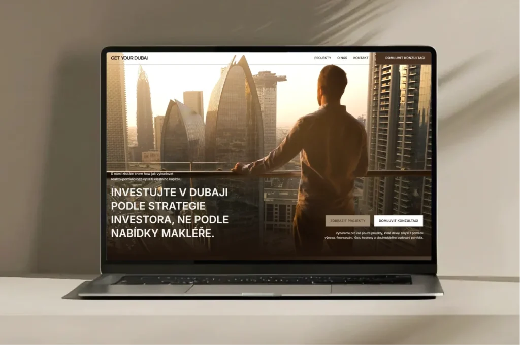 Ukázka webu Get Your Dubai